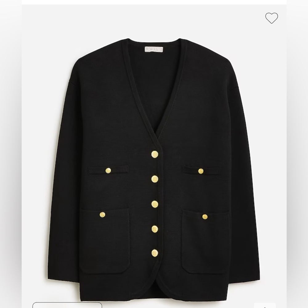 Long V-neck sweater blazer, brand new